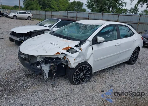 2016 Toyota Corolla S Plus из США, поврежденный, VIN 2T1BURHE7GC500593